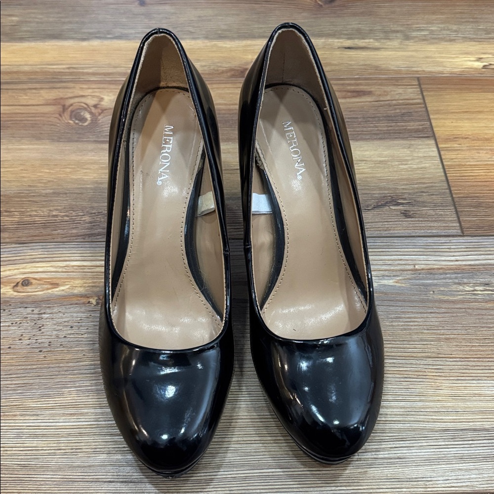 Merona Glossy Black Heels